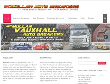 Tablet Screenshot of mcmullanautobreakers.com